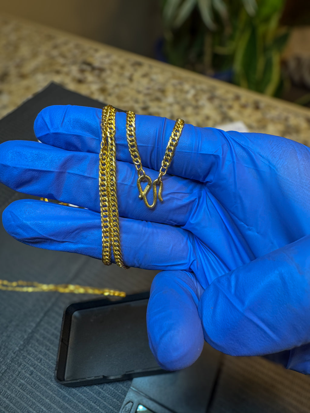 24K SOLID PURE GOLD CUBAN LINK 15.6 G